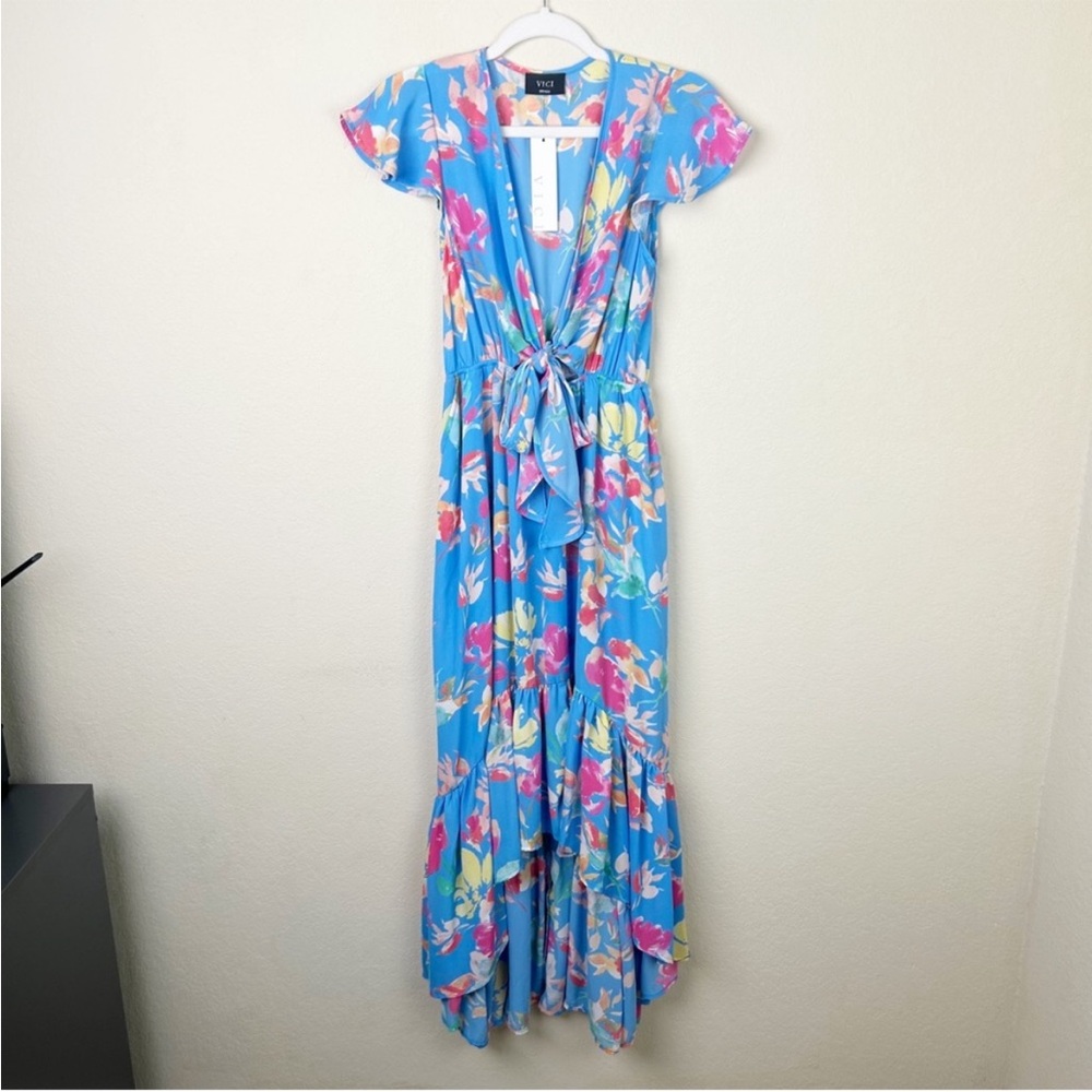 Vici High Low Pocketed Maxi Dress